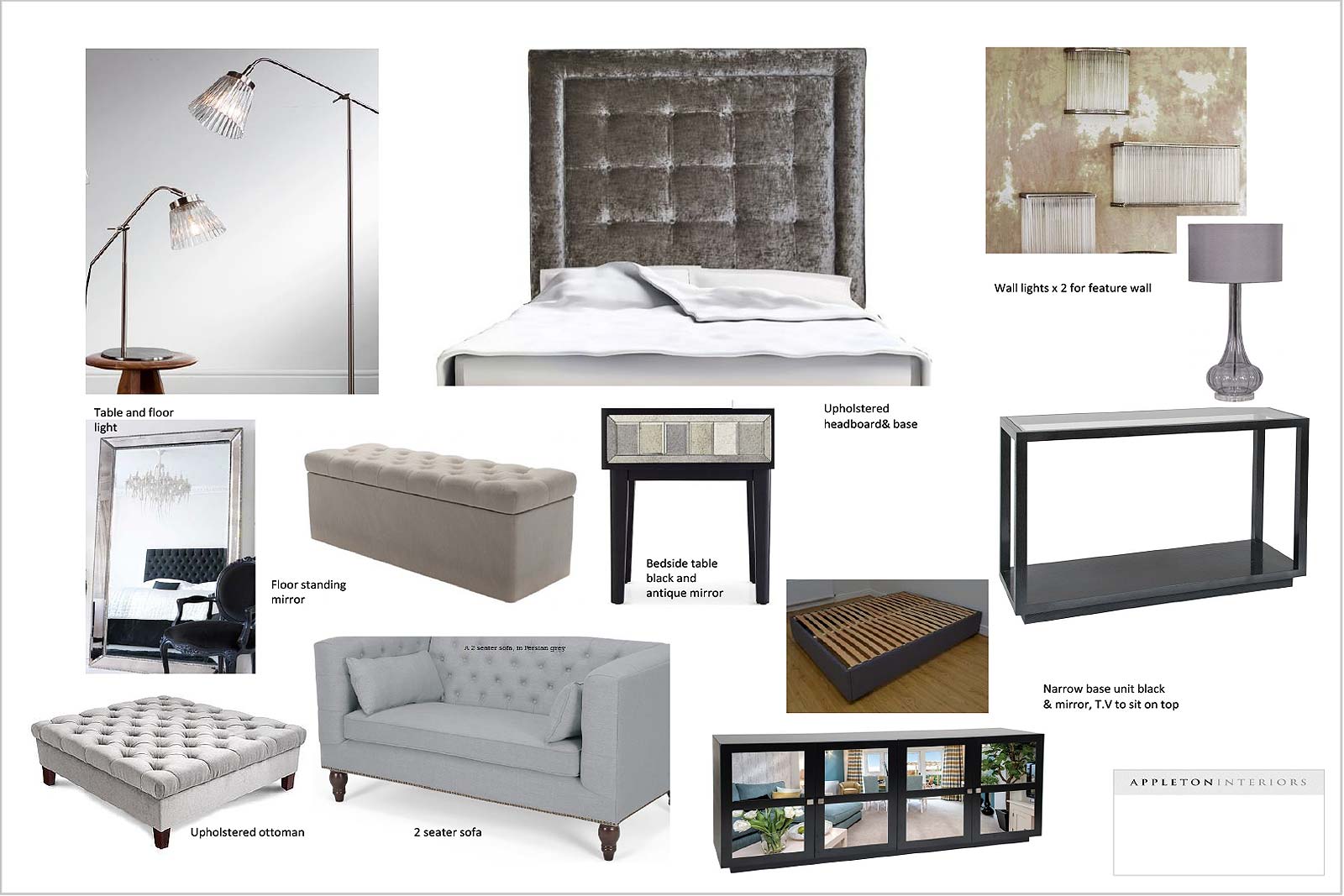 Interior design scheme.