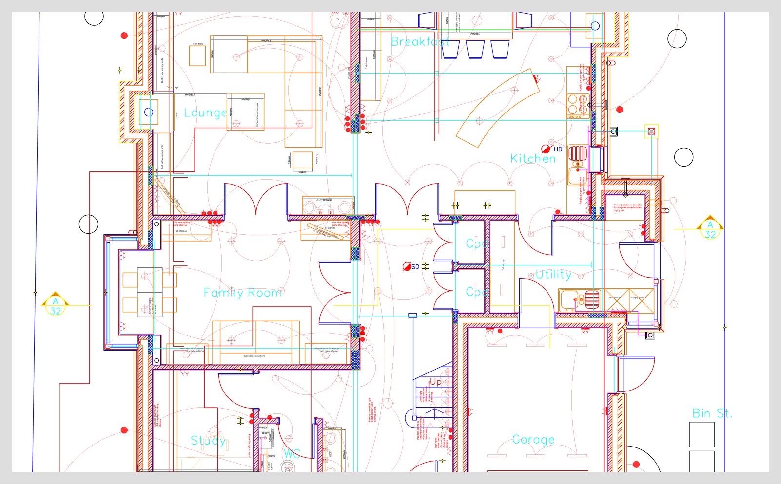 Lighting plan example.