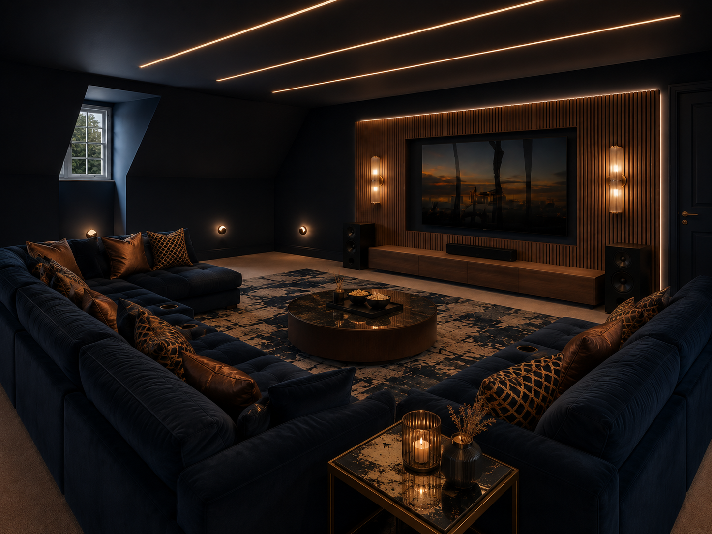 AI visual of proposed cinema room